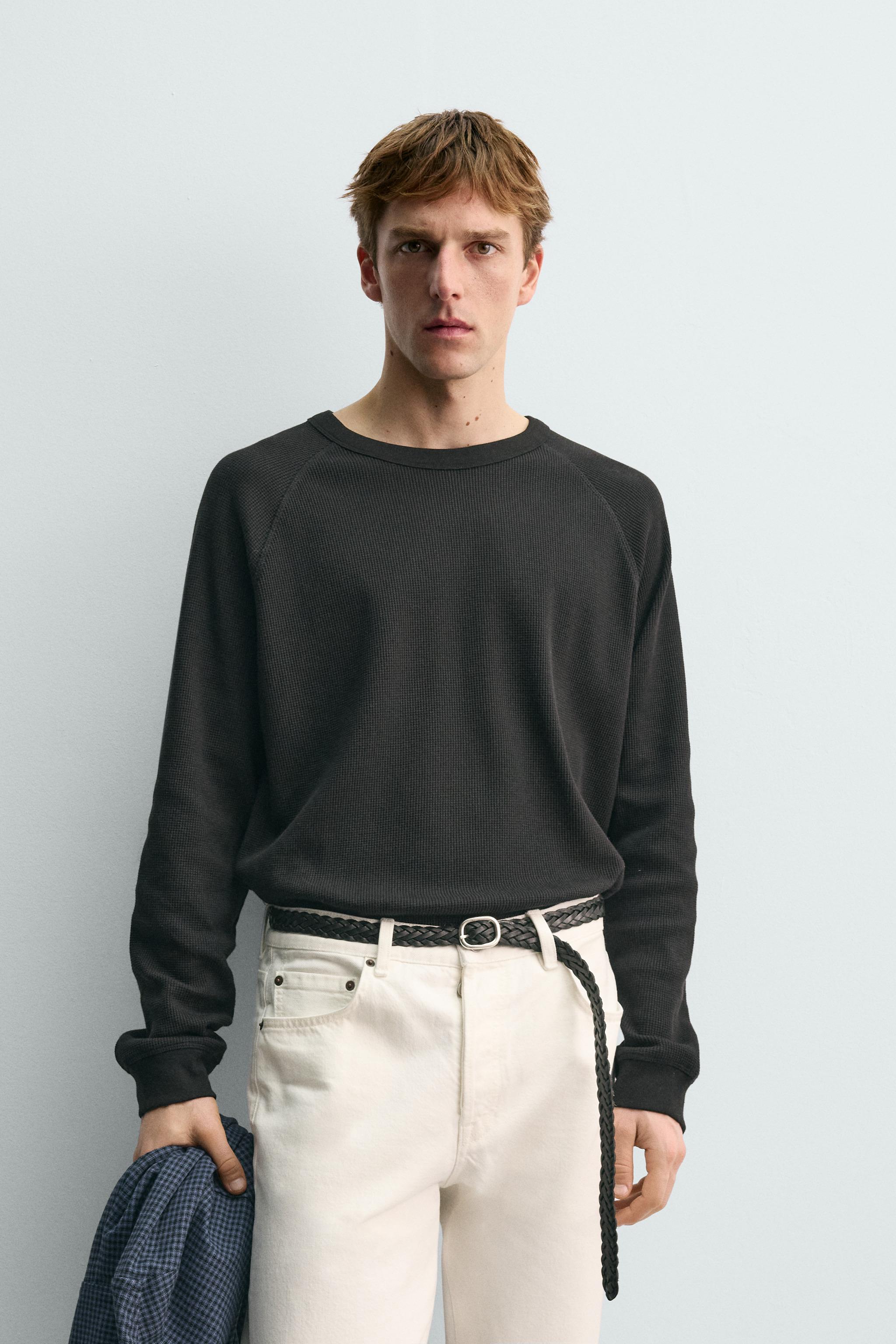 AARON LEVINE X ZARA WAFFLE TEXTURE T-SHIRT
